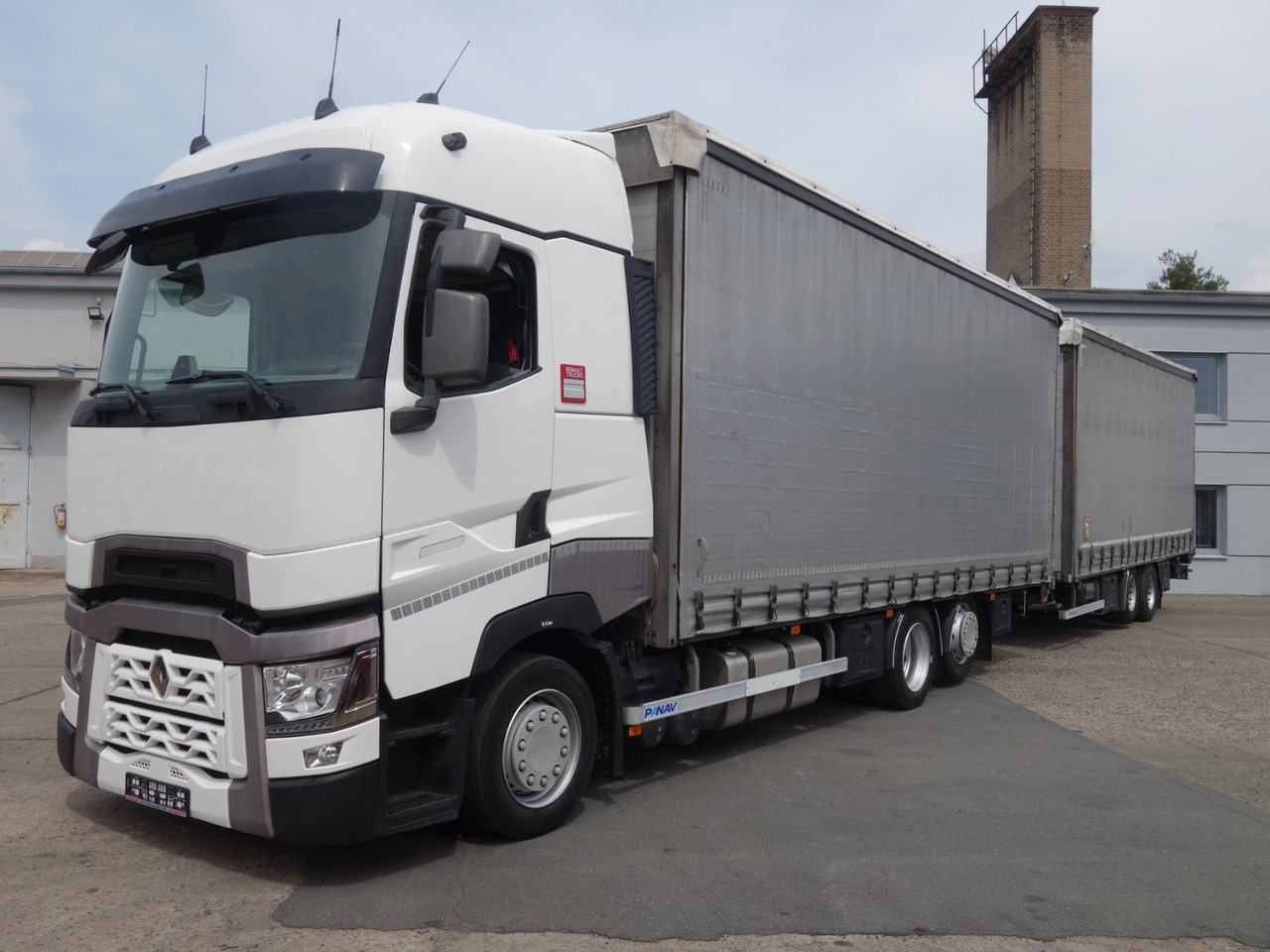 Renault T520 6x2 + trailer, 120m3, 2x Liftachse - Тентованный грузовик: фото 1 Renault T520 6x2 + trailer, 120m3, 2x Liftachse - Тентованный грузовик: фото 1