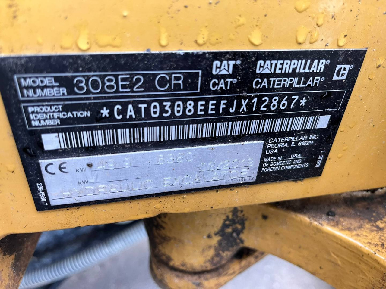 Гусеничный экскаватор CAT 308E2CR: фото 6