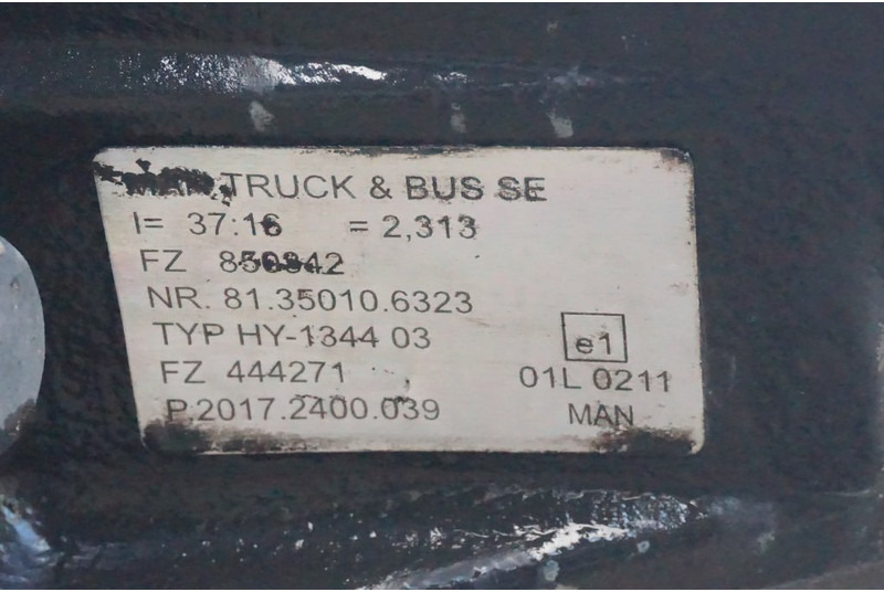 MAN HY-1344-03 37/16 I=2.31 - Задняя ось для Грузовиков: фото 4 MAN HY-1344-03 37/16 I=2.31 - Задняя ось для Грузовиков: фото 4