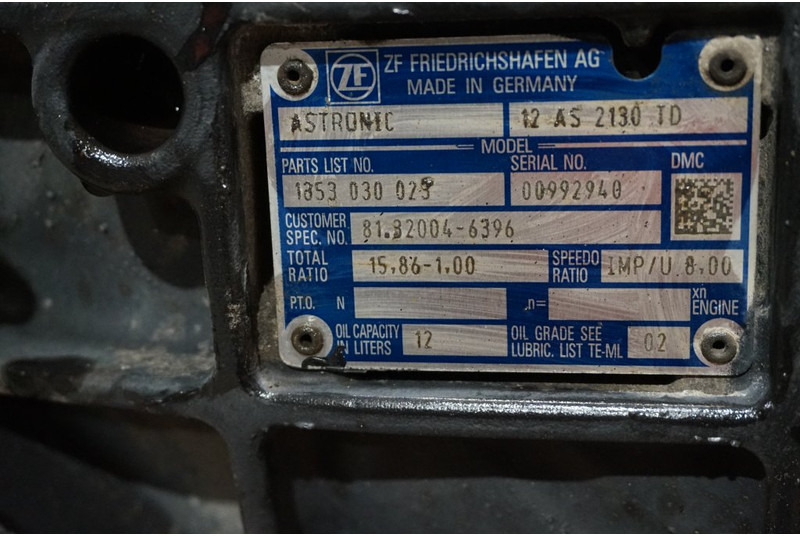 ZF 12AS2130DD TGS 81.32004-6396 - Коробка передач для Грузовиков: фото 5 ZF 12AS2130DD TGS 81.32004-6396 - Коробка передач для Грузовиков: фото 5