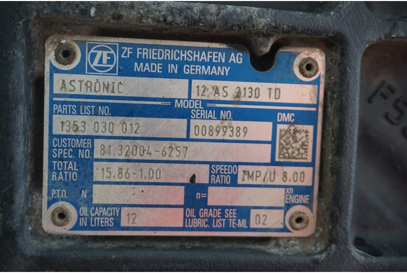 ZF 12AS2130TDM12 - Коробка передач для Грузовиков: фото 5 ZF 12AS2130TDM12 - Коробка передач для Грузовиков: фото 5