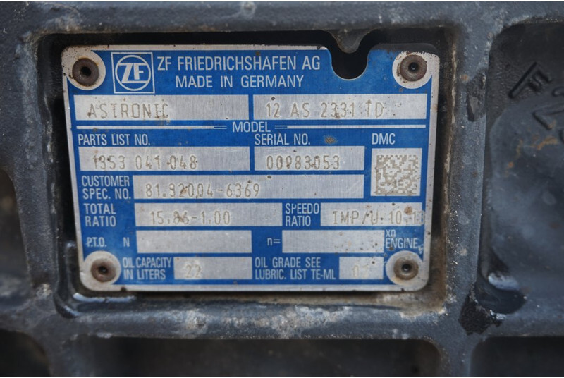 ZF 12AS2131TD+INT3 - Коробка передач для Грузовиков: фото 5 ZF 12AS2131TD+INT3 - Коробка передач для Грузовиков: фото 5