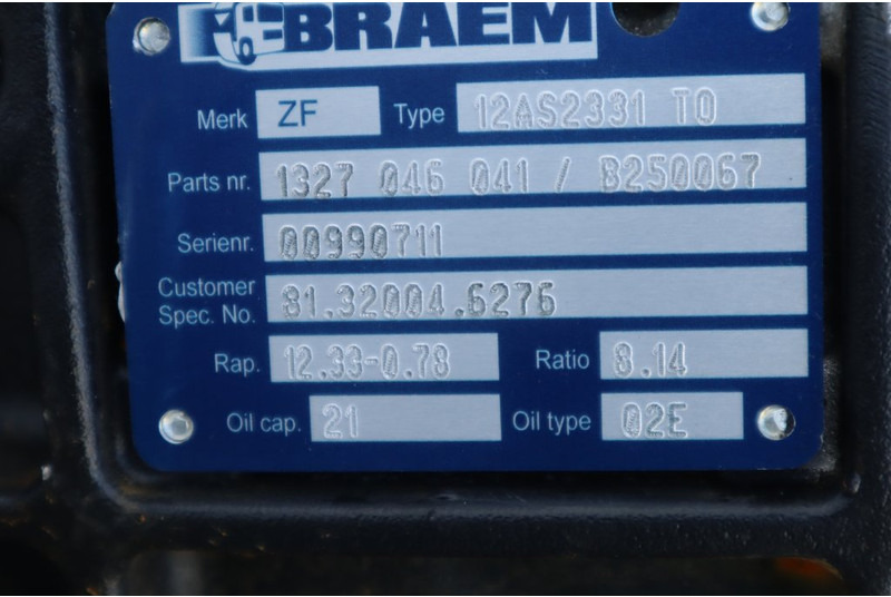 ZF 12AS2331TO+IT3 - Коробка передач для Грузовиков: фото 5 ZF 12AS2331TO+IT3 - Коробка передач для Грузовиков: фото 5