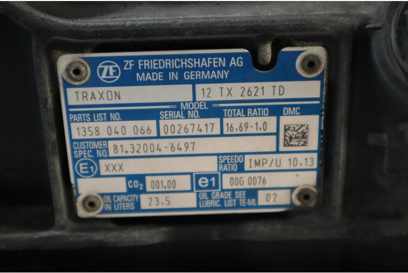 ZF 12TX2621DD+IT3 81.32004-6497 - Коробка передач для Грузовиков: фото 5 ZF 12TX2621DD+IT3 81.32004-6497 - Коробка передач для Грузовиков: фото 5