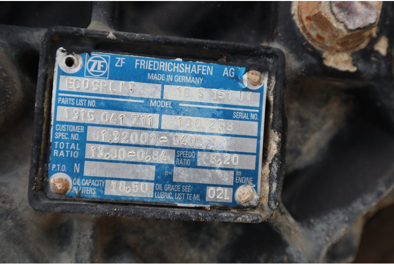 ZF 16S151OD+INT F2000 81.32004-6402 - Коробка передач для Грузовиков: фото 5 ZF 16S151OD+INT F2000 81.32004-6402 - Коробка передач для Грузовиков: фото 5