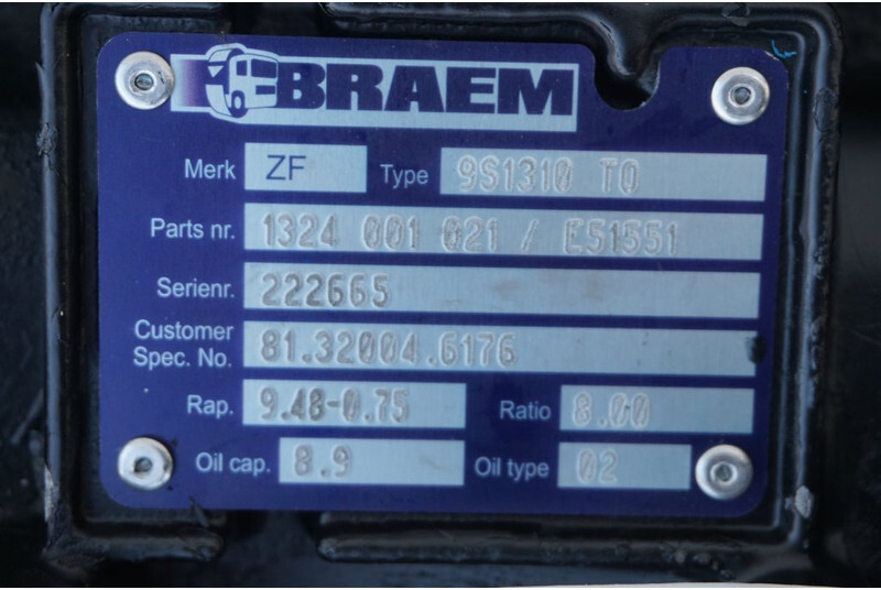 ZF 9S131OD TG-L - Коробка передач для Грузовиков: фото 5 ZF 9S131OD TG-L - Коробка передач для Грузовиков: фото 5