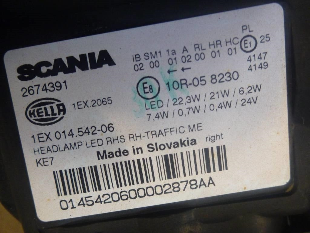 Scania Nextgen Strålkastare, 3148186 - Электрическая система для Грузовиков: фото 3 Scania Nextgen Strålkastare, 3148186 - Электрическая система для Грузовиков: фото 3