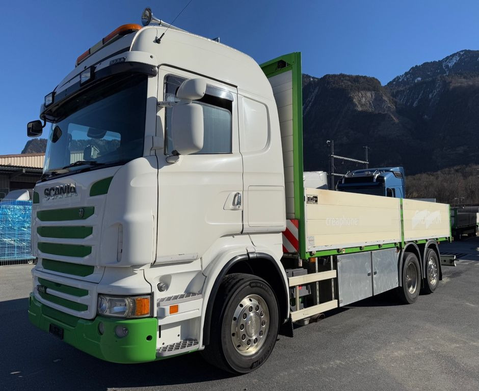Scania R480 LB 6x2, E6, Pritsche mit Krankonsole - Грузовик бортовой/ Платформа: фото 1 Scania R480 LB 6x2, E6, Pritsche mit Krankonsole - Грузовик бортовой/ Платформа: фото 1