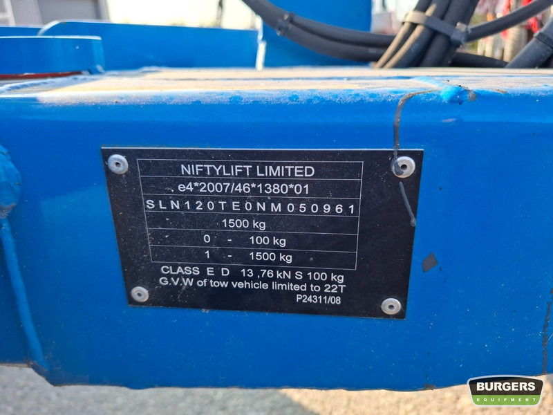 Niftylift 120TE - Прицепной подъемник: фото 5 Niftylift 120TE - Прицепной подъемник: фото 5