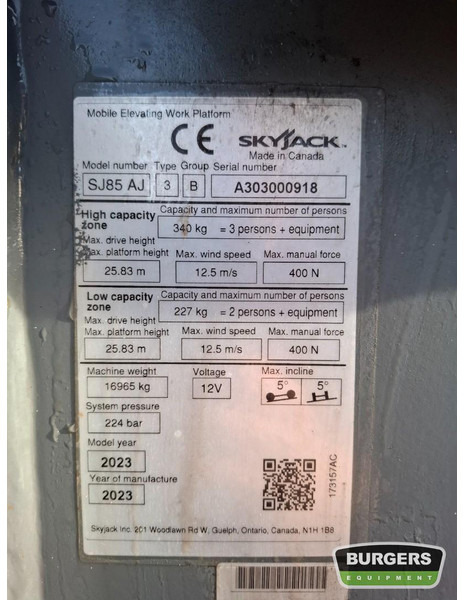 Коленчатый подъемник Skyjack SJ85 AJ: фото 9