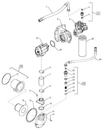 Case Magnum - obudowa napędu pompy hydraulicznej 84379688 - Гидравлический насос для Сельскохозяйственной техники: фото 2 Case Magnum - obudowa napędu pompy hydraulicznej 84379688 - Гидравлический насос для Сельскохозяйственной техники: фото 2