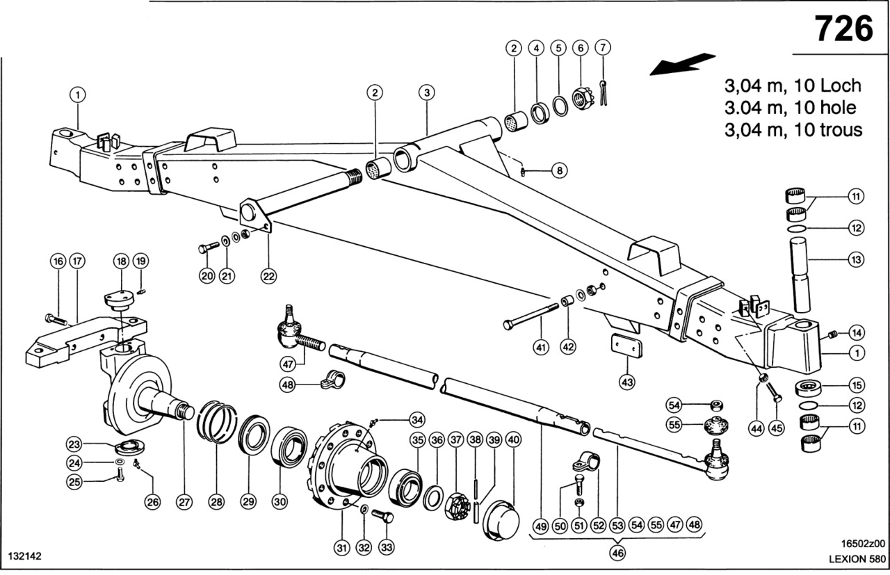 Claas Lexion 580 PIASTA KOŁA 0007686540 (Oś kierowana; 3,04 m, 10 otworów) - Ступица для Сельскохозяйственной техники: фото 1 Claas Lexion 580 PIASTA KOŁA 0007686540 (Oś kierowana; 3,04 m, 10 otworów) - Ступица для Сельскохозяйственной техники: фото 1