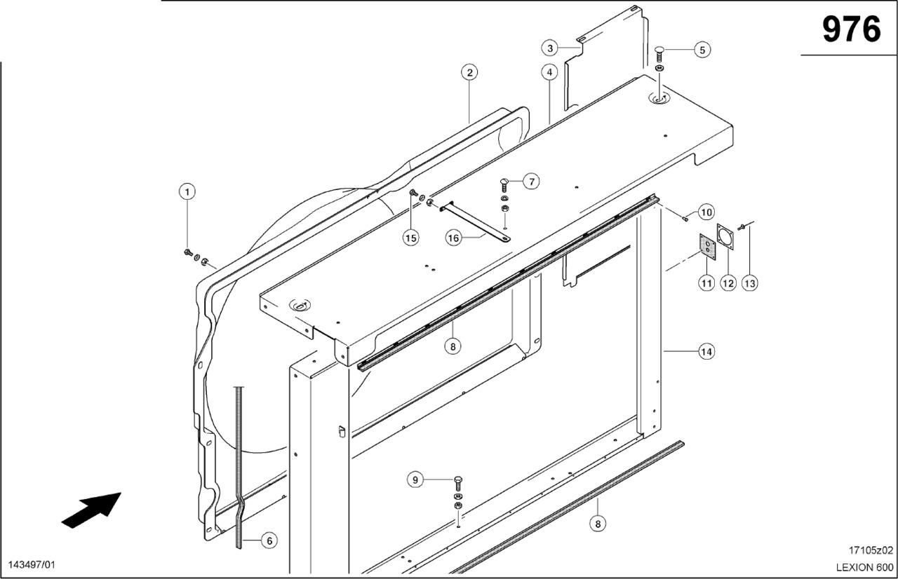 Claas Lexion 600 BLACHA OSŁONY 0007982762 (Szyb powietrza) - Система впуска для Зерноуборочных комбайнов: фото 1 Claas Lexion 600 BLACHA OSŁONY 0007982762 (Szyb powietrza) - Система впуска для Зерноуборочных комбайнов: фото 1