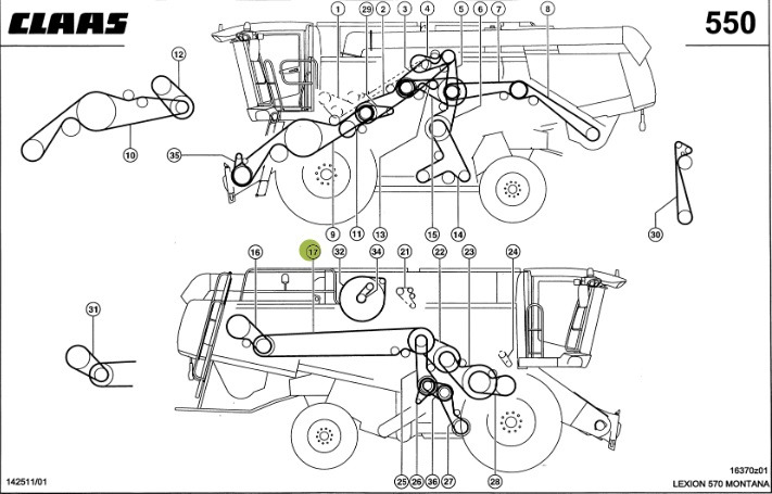 Claas Lexion - pas klinowy napędu głównego 0006449610 644961.0 NOWY - Ремень для Зерноуборочных комбайнов: фото 2 Claas Lexion - pas klinowy napędu głównego 0006449610 644961.0 NOWY - Ремень для Зерноуборочных комбайнов: фото 2