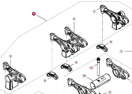 Fendt 936 Gen 7 Silnik D1556LE523 Dźwignia Popychacza H221PF050003A CZĘŚCI - Толкатель для Тракторов: фото 1 Fendt 936 Gen 7 Silnik D1556LE523 Dźwignia Popychacza H221PF050003A CZĘŚCI - Толкатель для Тракторов: фото 1