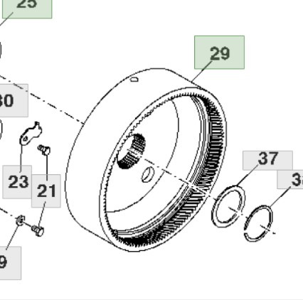 John Deere 7830 Koło Koronkowe Skrzyni Biegów R159989 - Трансмиссия для Сельскохозяйственной техники: фото 1 John Deere 7830 Koło Koronkowe Skrzyni Biegów R159989 - Трансмиссия для Сельскохозяйственной техники: фото 1