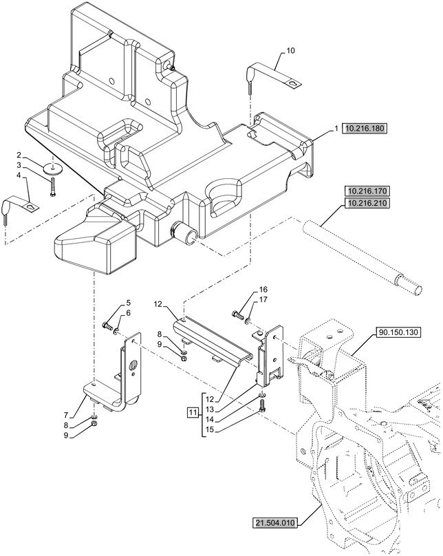 New Holland T6070 Zbiornik paliwa 84601038 - Топливный бак для Сельскохозяйственной техники: фото 1 New Holland T6070 Zbiornik paliwa 84601038 - Топливный бак для Сельскохозяйственной техники: фото 1