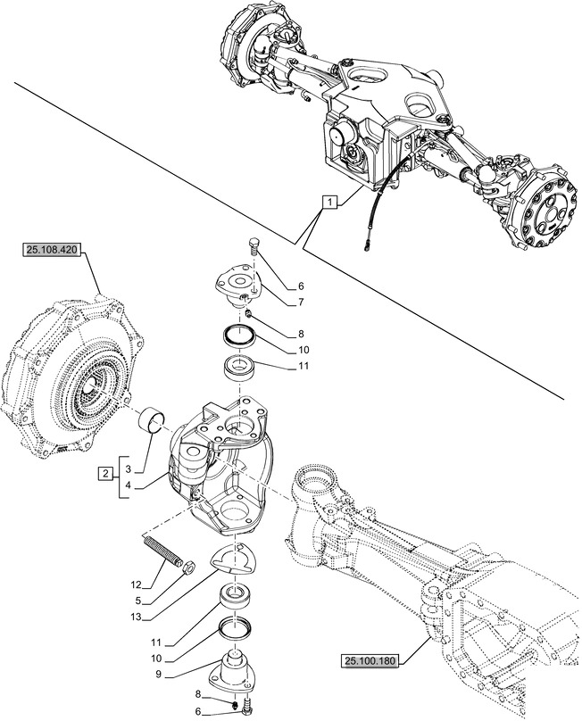 New Holland T6070 Zwrotnica 84188871 - Поворотный кулак для Сельскохозяйственной техники: фото 1 New Holland T6070 Zwrotnica 84188871 - Поворотный кулак для Сельскохозяйственной техники: фото 1