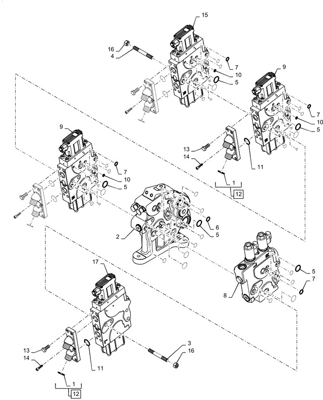 New Holland T6090 T6070 Sekcja zaworu hydr 87496186 - Гидравлический клапан для Сельскохозяйственной техники: фото 1 New Holland T6090 T6070 Sekcja zaworu hydr 87496186 - Гидравлический клапан для Сельскохозяйственной техники: фото 1