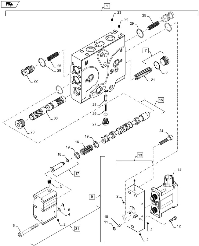 New Holland T6090 T6070 T7230 Sekcja zaworu hydr hyd valve section 47434186 - Гидравлический клапан для Сельскохозяйственной техники: фото 1 New Holland T6090 T6070 T7230 Sekcja zaworu hydr hyd valve section 47434186 - Гидравлический клапан для Сельскохозяйственной техники: фото 1