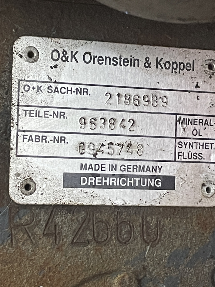 Pompa hydrauliczna O&K 2186989 963842 - Гидравлический насос для Сельскохозяйственной техники: фото 3 Pompa hydrauliczna O&K 2186989 963842 - Гидравлический насос для Сельскохозяйственной техники: фото 3
