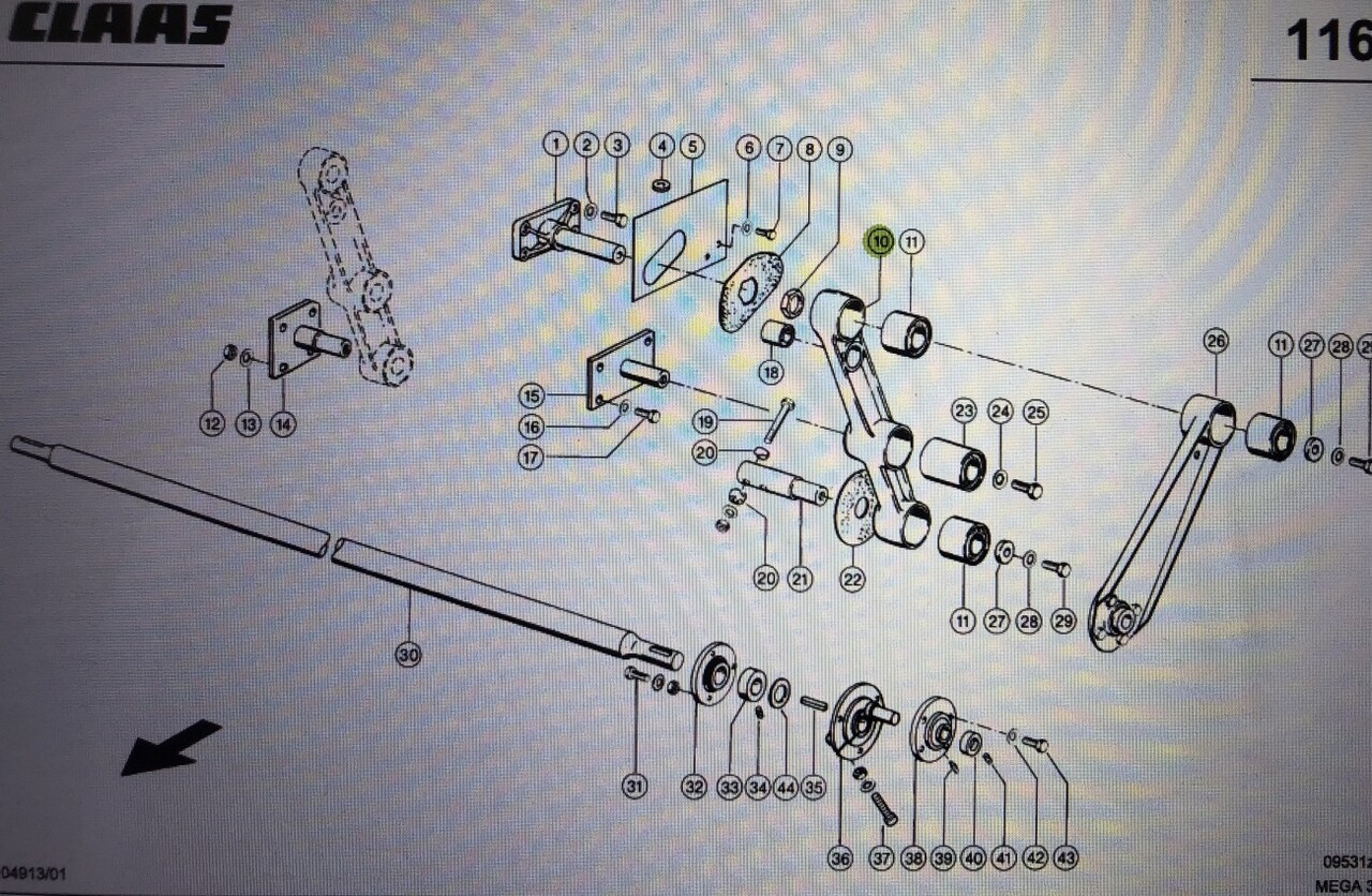 Wahacz Claas Mega 370-340 Nr kat. części 000 542 189 0/ 000 542 190 0 - Подвеска для Сельскохозяйственной техники: фото 1 Wahacz Claas Mega 370-340 Nr kat. części 000 542 189 0/ 000 542 190 0 - Подвеска для Сельскохозяйственной техники: фото 1