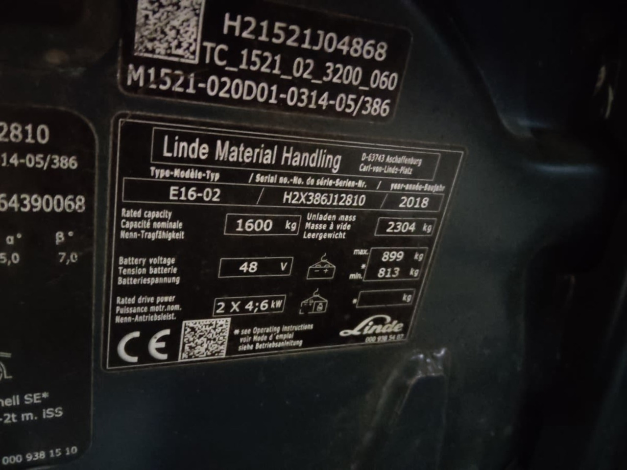 Linde E16-02 - Электропогрузчик: фото 2 Linde E16-02 - Электропогрузчик: фото 2