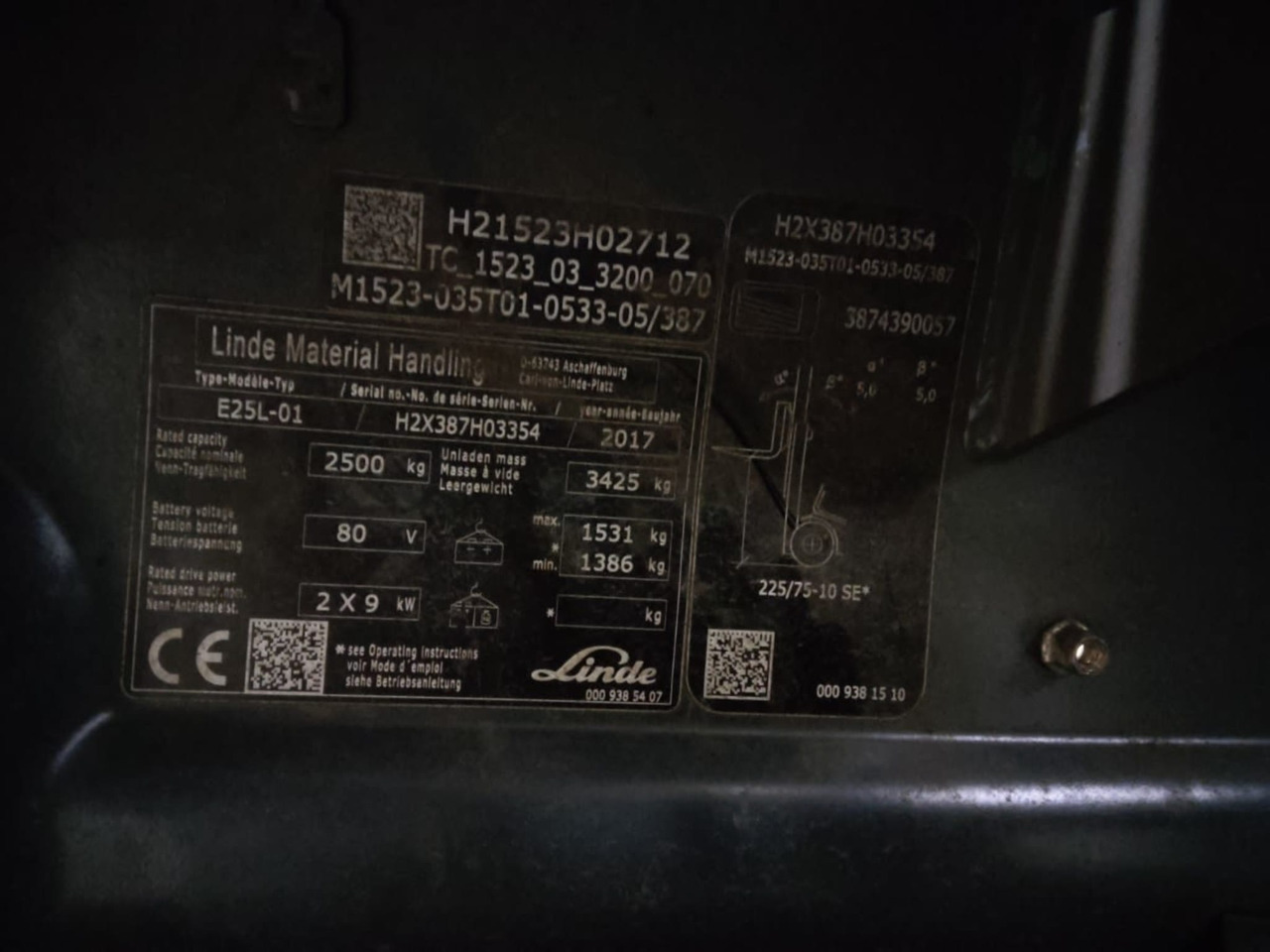 Linde E25 - Электропогрузчик: фото 2 Linde E25 - Электропогрузчик: фото 2