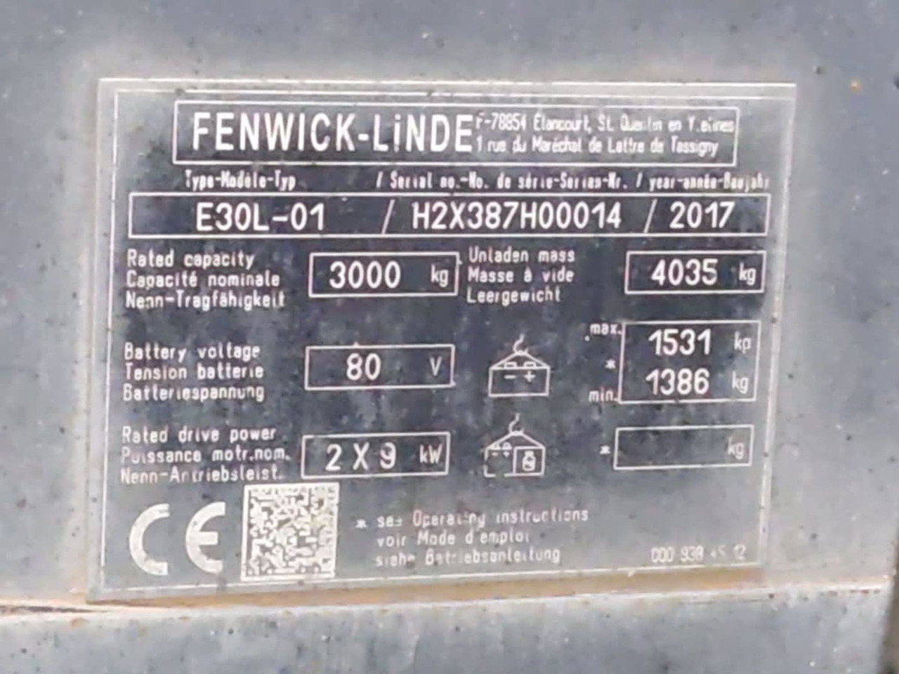 Linde E30L - Электропогрузчик: фото 2 Linde E30L - Электропогрузчик: фото 2
