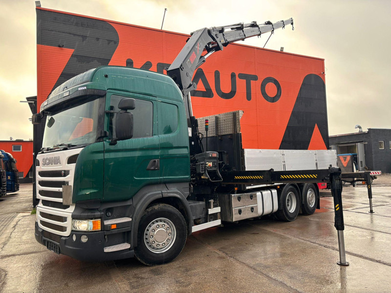 Scania R 410 6x2 HIAB 322EP-5 HIPRO / PLATFORM L=6131 mm - Грузовик бортовой/ Платформа, Автоманипулятор: фото 1 Scania R 410 6x2 HIAB 322EP-5 HIPRO / PLATFORM L=6131 mm - Грузовик бортовой/ Платформа, Автоманипулятор: фото 1
