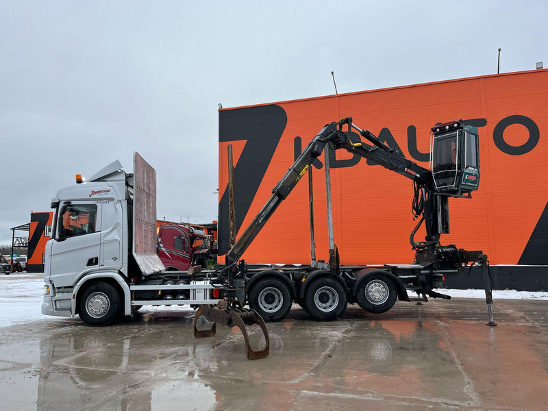 Лесовоз, Автоманипулятор для транспортировки леса Scania R 520 8x4*4 RETARDER: фото 9