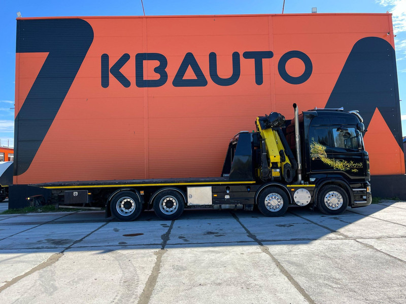Scania R 560 8x4 PK 34002 / WINCH / FALCOM FAS 12000 / PLATFORM L=6564 mm - Грузовик бортовой/ Платформа, Автоманипулятор: фото 4 Scania R 560 8x4 PK 34002 / WINCH / FALCOM FAS 12000 / PLATFORM L=6564 mm - Грузовик бортовой/ Платформа, Автоманипулятор: фото 4