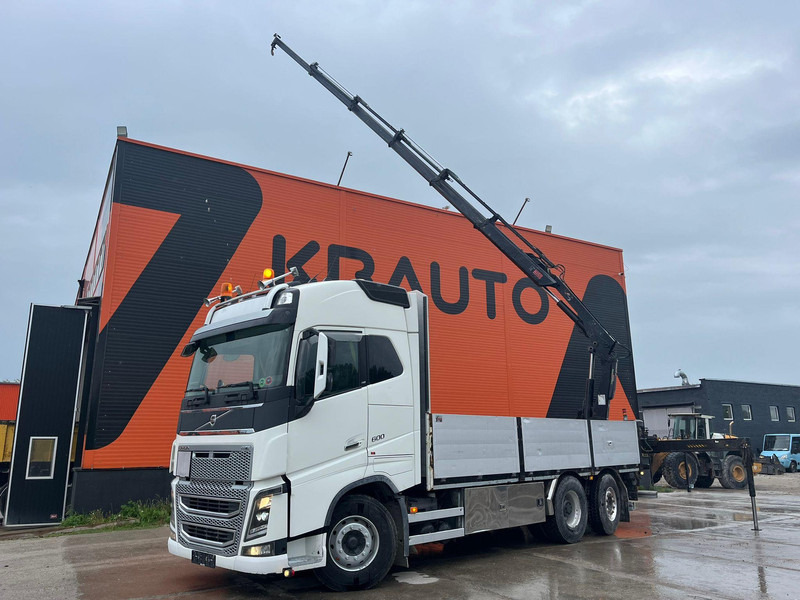 Volvo FH 16 600 6x2*4 HIAB 166E-5 HIPRO / PLATFORM L=6309 mm - Грузовик бортовой/ Платформа, Автоманипулятор: фото 1 Volvo FH 16 600 6x2*4 HIAB 166E-5 HIPRO / PLATFORM L=6309 mm - Грузовик бортовой/ Платформа, Автоманипулятор: фото 1