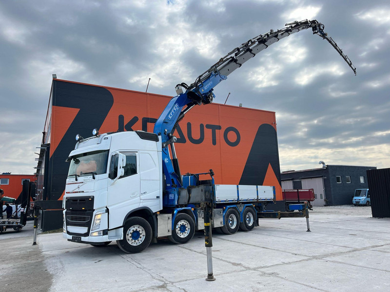 Volvo FH 540 8x4 COMBI / PLATFORM + TRACTOR / EFFER 955/8S + JIB + WINCH / PLATFORM L=5104 mm - Грузовик бортовой/ Платформа, Автоманипулятор: фото 1 Volvo FH 540 8x4 COMBI / PLATFORM + TRACTOR / EFFER 955/8S + JIB + WINCH / PLATFORM L=5104 mm - Грузовик бортовой/ Платформа, Автоманипулятор: фото 1