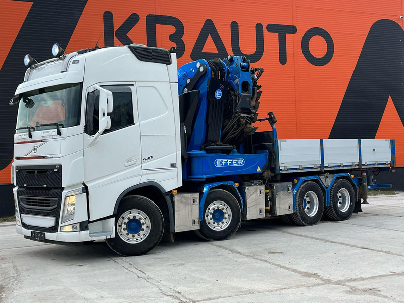 Volvo FH 540 8x4 COMBI / PLATFORM + TRACTOR / EFFER 955/8S + JIB + WINCH / PLATFORM L=5104 mm - Грузовик бортовой/ Платформа, Автоманипулятор: фото 2 Volvo FH 540 8x4 COMBI / PLATFORM + TRACTOR / EFFER 955/8S + JIB + WINCH / PLATFORM L=5104 mm - Грузовик бортовой/ Платформа, Автоманипулятор: фото 2