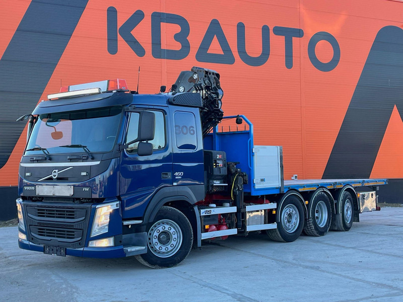 Грузовик бортовой/ Платформа, Автоманипулятор Volvo FM 460 8x2*6 HIAB 302E-6 / PLATFORM L=6720 mm: фото 8