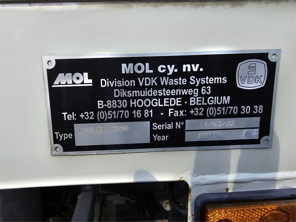 Мусоровоз DAF LF 2011 MOL PUSHER 2000 Garbage Truck: фото 16 Мусоровоз DAF LF 2011 MOL PUSHER 2000 Garbage Truck: фото 16