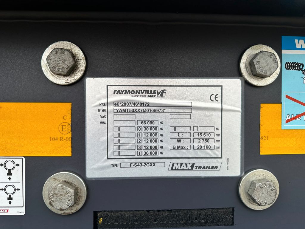 Faymonville Maxtrailer 3 achs. tiefbett / Pendelachsen - Низкорамный полуприцеп: фото 3 Faymonville Maxtrailer 3 achs. tiefbett / Pendelachsen - Низкорамный полуприцеп: фото 3