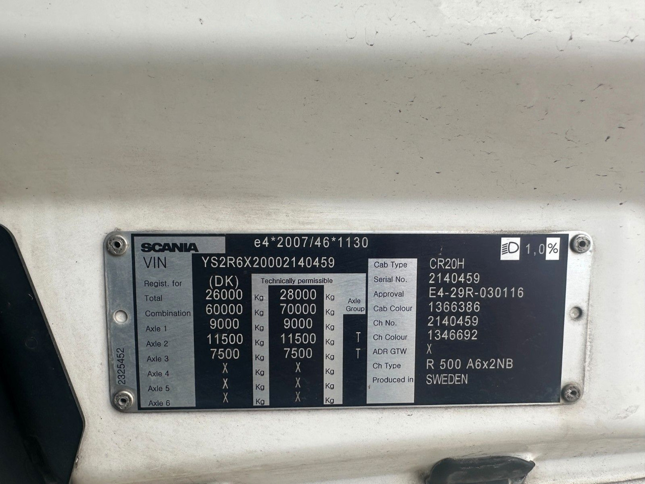 Тягач Scania R 500 6x2: фото 15