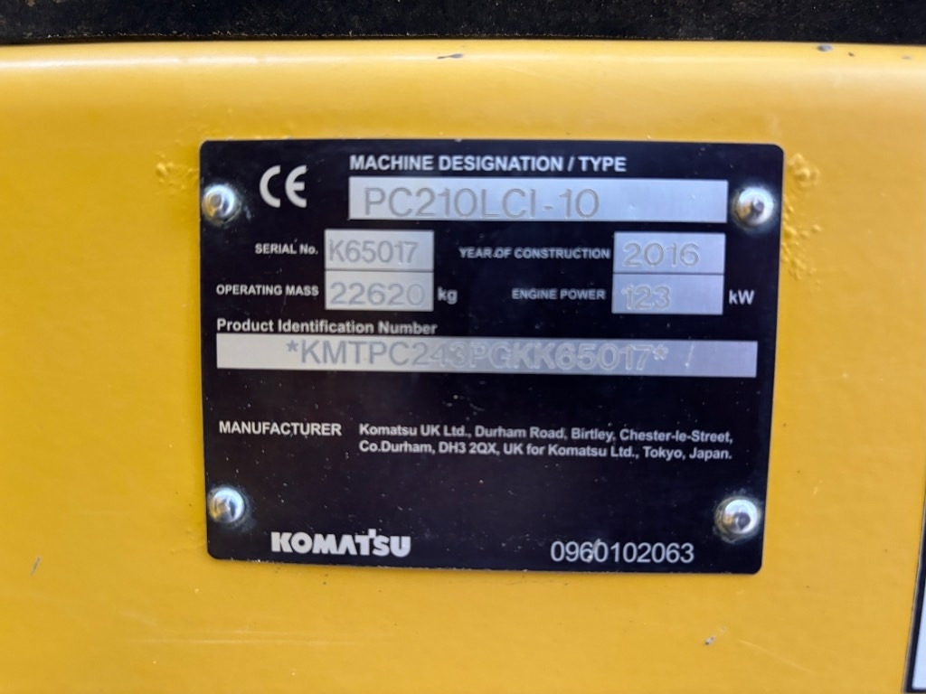 Гусеничный экскаватор Komatsu PC210LC-10 - PC 210 LC-10 - PC 210 - PC210LC-11: фото 19 Гусеничный экскаватор Komatsu PC210LC-10 - PC 210 LC-10 - PC 210 - PC210LC-11: фото 19