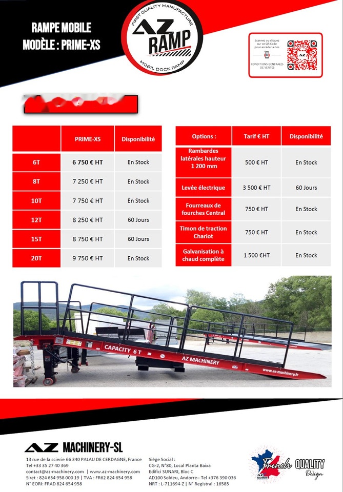 AZ RAMP PRIME XS-6 mobile loading ramp - Погрузочная рампа: фото 4 AZ RAMP PRIME XS-6 mobile loading ramp - Погрузочная рампа: фото 4