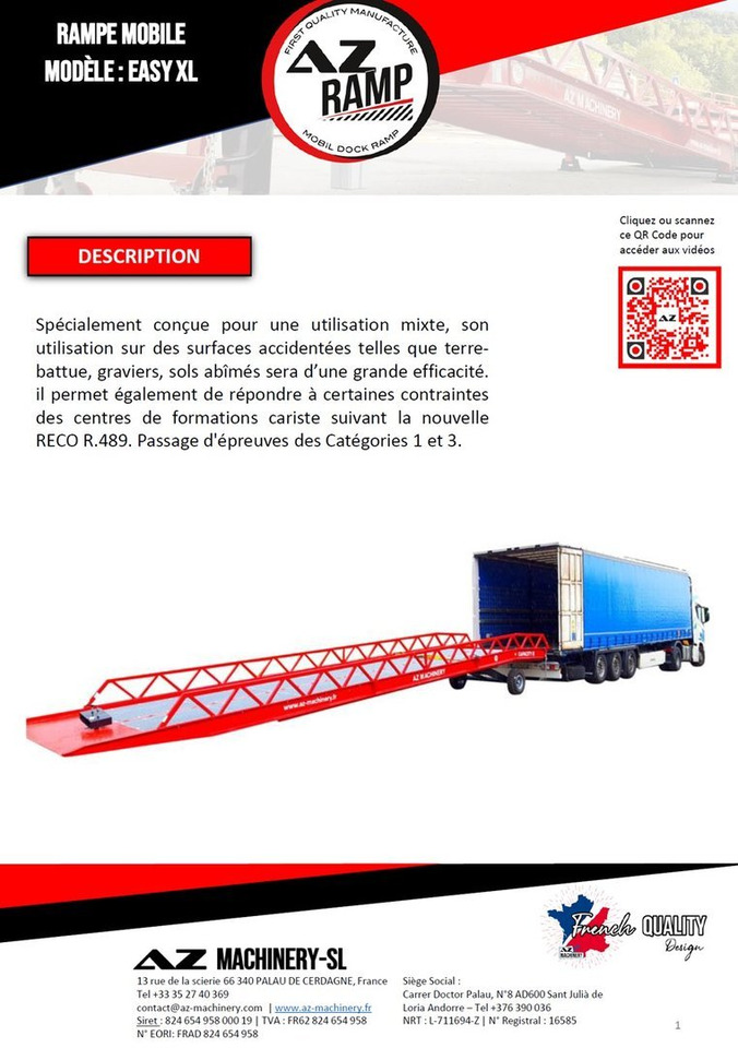 **RENTAL 12-24-36 Month** AZ RAMP-EASY XL-8 . Mobil Loading Ramp - Погрузочная рампа: фото 3 **RENTAL 12-24-36 Month** AZ RAMP-EASY XL-8 . Mobil Loading Ramp - Погрузочная рампа: фото 3