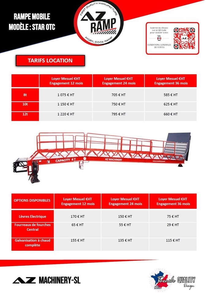 **RENTAL 12-24-36 Month** Loading Ramp AZ RAMP - STAR- 8T - Погрузочная рампа: фото 2 **RENTAL 12-24-36 Month** Loading Ramp AZ RAMP - STAR- 8T - Погрузочная рампа: фото 2