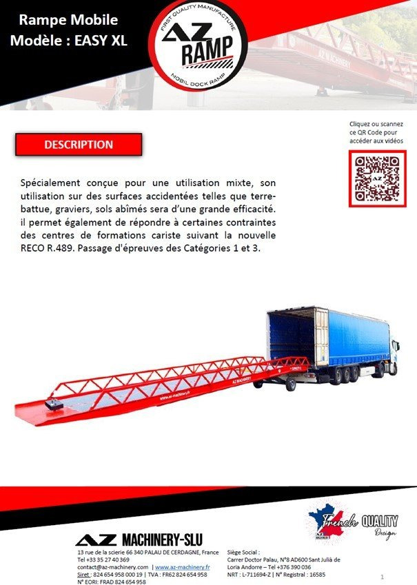 **RENTAL** AZ RAMP-EASY XL-8 . Mobil Loading Ramp WIDE With Level Off, 8 t Capacity - Погрузочная рампа: фото 2 **RENTAL** AZ RAMP-EASY XL-8 . Mobil Loading Ramp WIDE With Level Off, 8 t Capacity - Погрузочная рампа: фото 2