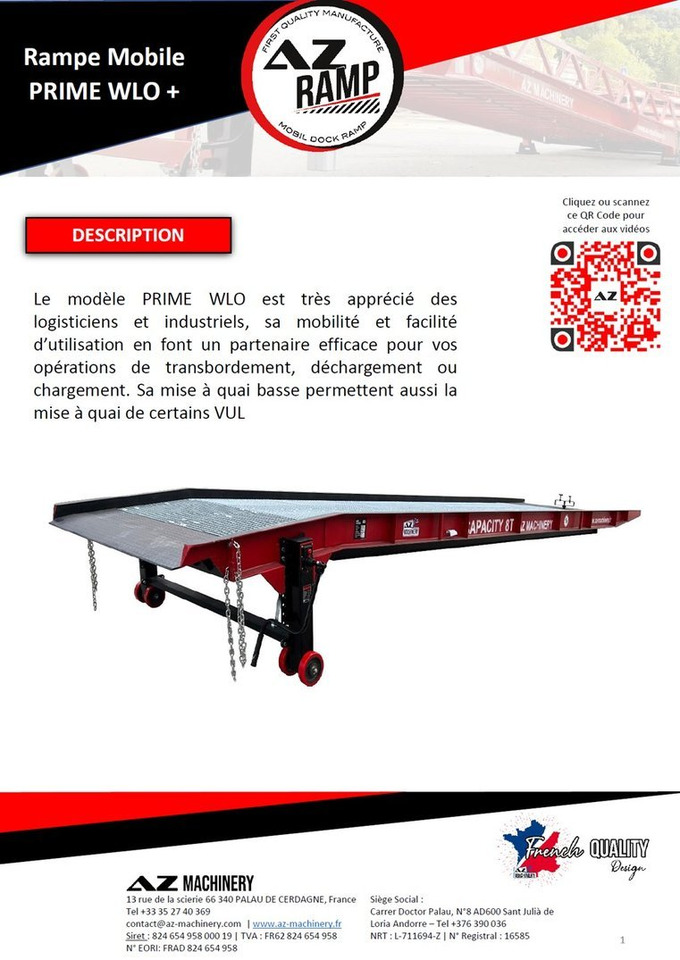 **RENTAL** AZ RAMP-PRIME PRIME WLO + 8 . Industrial Mobil Loading Ramp - Погрузочная рампа: фото 3 **RENTAL** AZ RAMP-PRIME PRIME WLO + 8 . Industrial Mobil Loading Ramp - Погрузочная рампа: фото 3