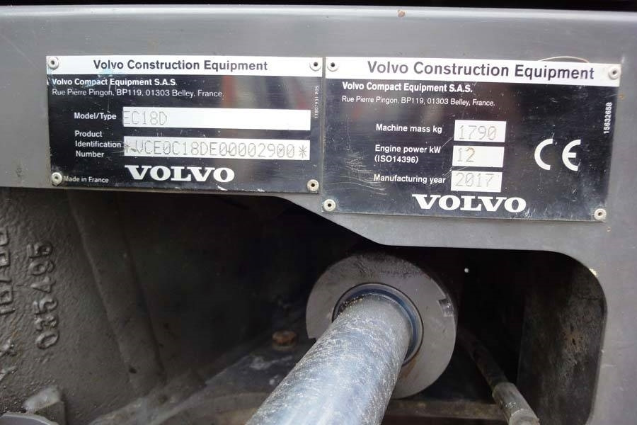 Volvo EC18D Löffelpaket - Мини-экскаватор: фото 5 Volvo EC18D Löffelpaket - Мини-экскаватор: фото 5