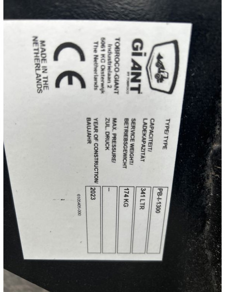 Tobroco Puinbak 130 cm Giant aanspan - Ковш для Строительной техники: фото 5 Tobroco Puinbak 130 cm Giant aanspan - Ковш для Строительной техники: фото 5