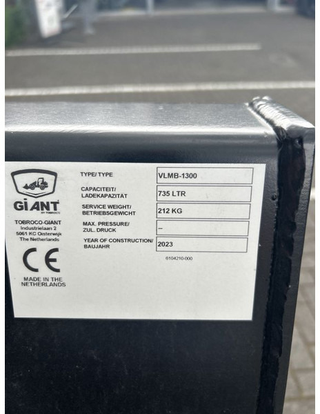 Tobroco Volumebak 130 cm Giant aanspan - Ковш для Строительной техники: фото 5 Tobroco Volumebak 130 cm Giant aanspan - Ковш для Строительной техники: фото 5