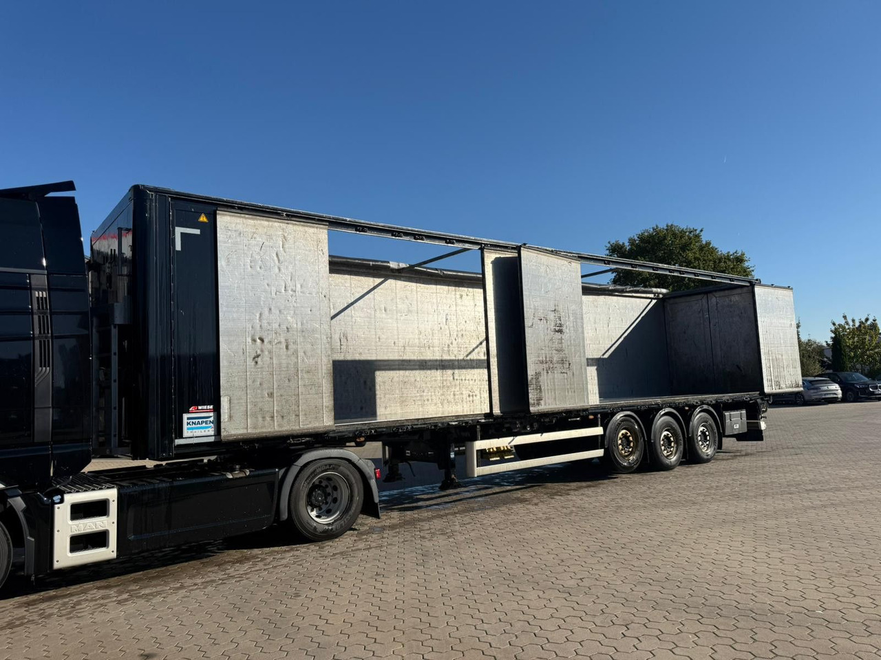 Knapen K502 Seitentüren Schubboden - Полуприцеп с подвижным полом: фото 1 Knapen K502 Seitentüren Schubboden - Полуприцеп с подвижным полом: фото 1
