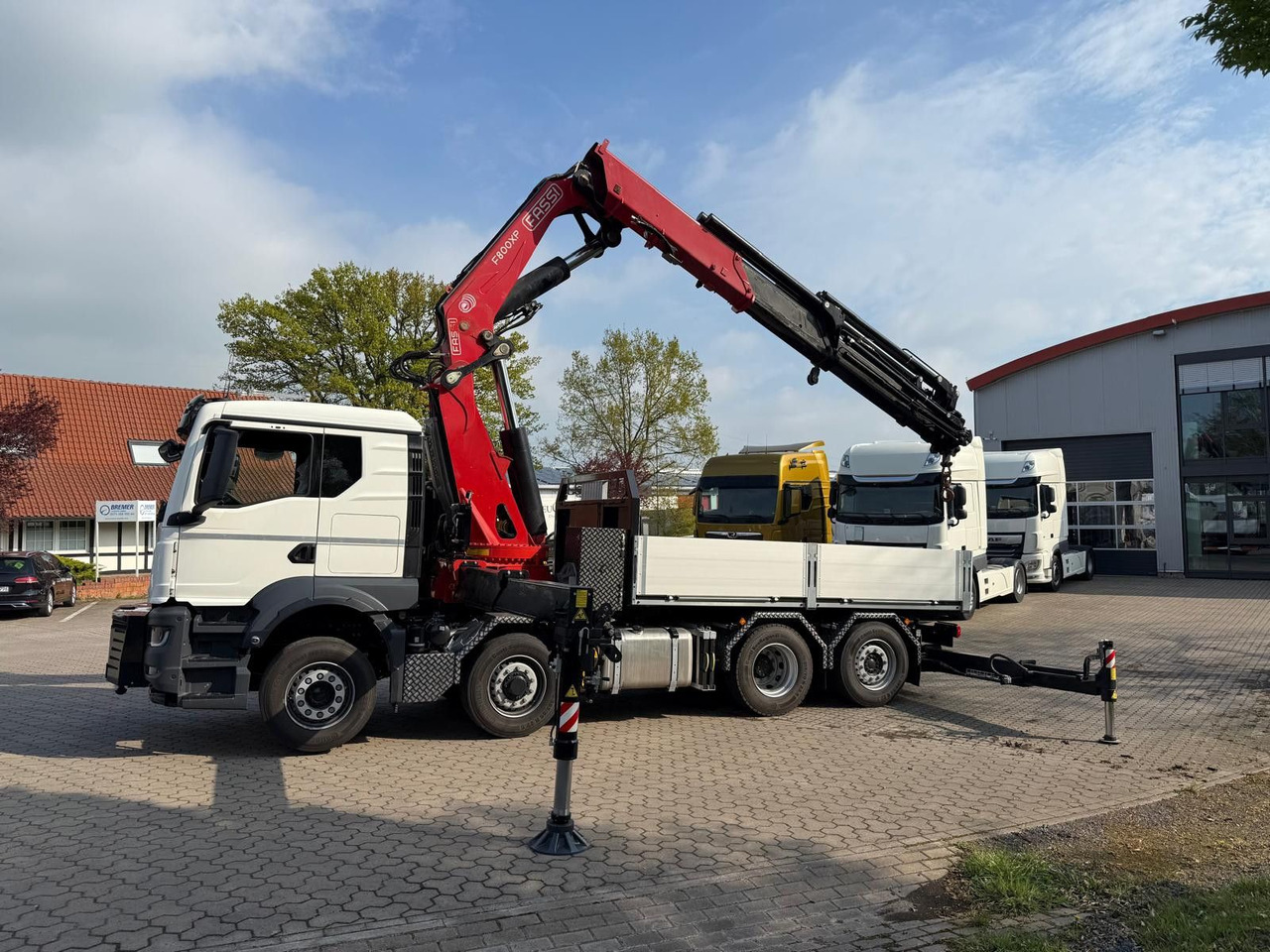 MAN 35.520 8x4 mit Kran Fassi F800 RA2.28 - Грузовик бортовой/ Платформа, Автоманипулятор: фото 3 MAN 35.520 8x4 mit Kran Fassi F800 RA2.28 - Грузовик бортовой/ Платформа, Автоманипулятор: фото 3